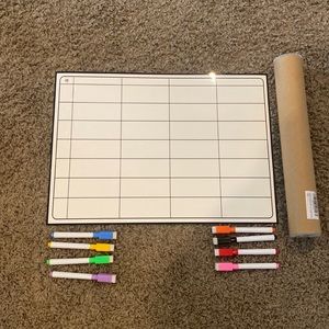 Used Once Magnetic Dry Erase Agenda